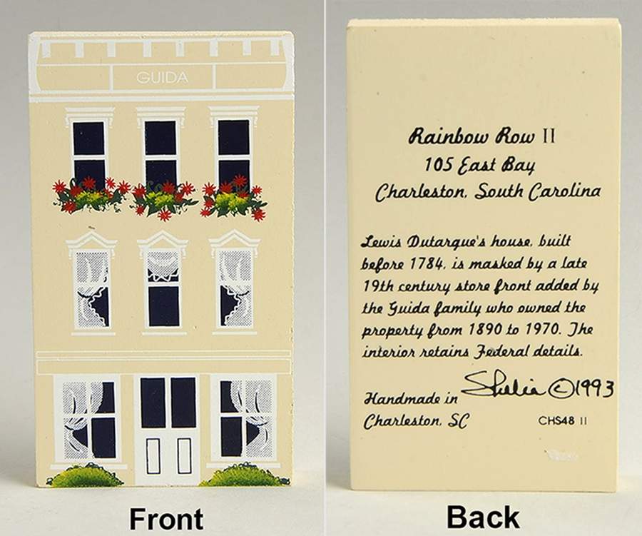 Rainbow Row II 105 East Bay - No Box by Shelias Collectibles-1