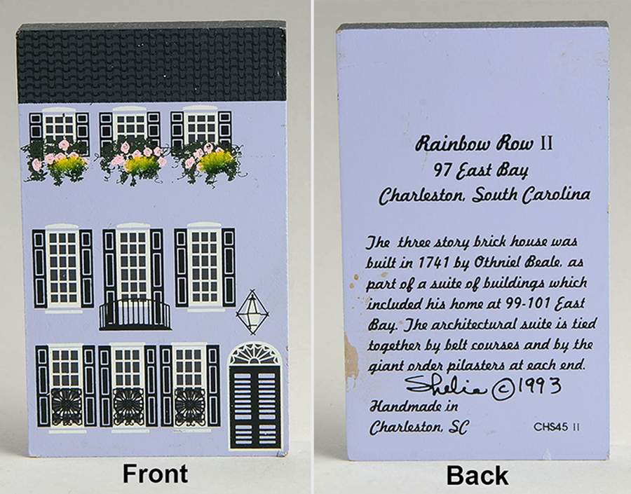 Rainbow Row II 97 East Bay - No Box by Shelias Collectibles-1