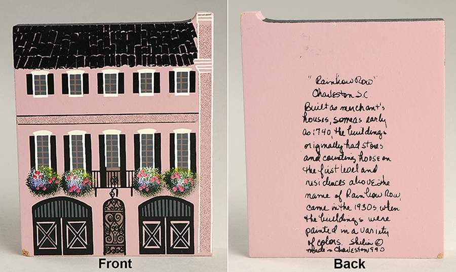 Rainbow Row Dark Pink House - No Box by Shelias Collectibles-1