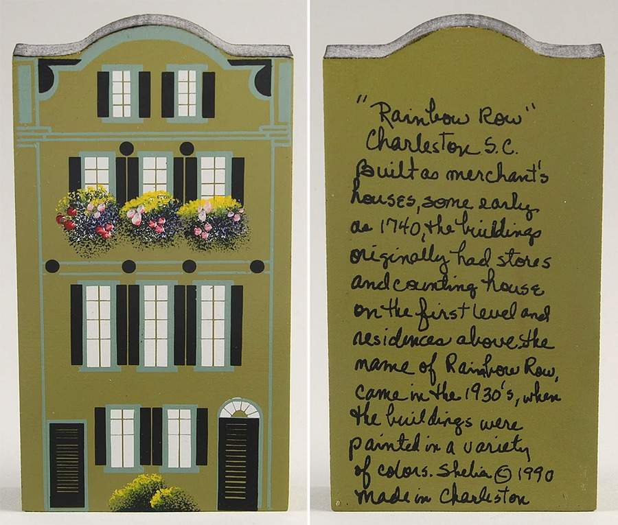 Rainbow Row Green House - No Box by Shelias Collectibles-1