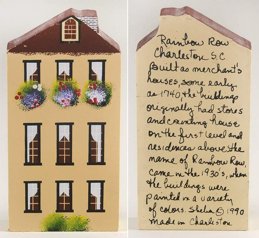 Rainbow Row Tan House - No Box by Shelias Collectibles-1