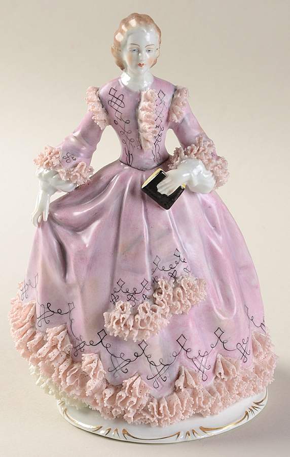 Godey's Fashions February - No Box by Sitzendorf Porcelain-1