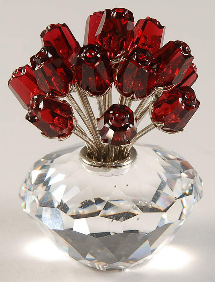 Society Jubilee Editions 2002-Vase Of Roses-Only - No Box by Swarovski-1