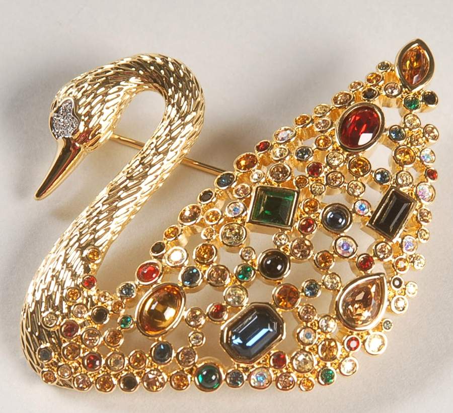 Society Member Jewelry Centenary Swan Brooch - No Box by Swarovski-1