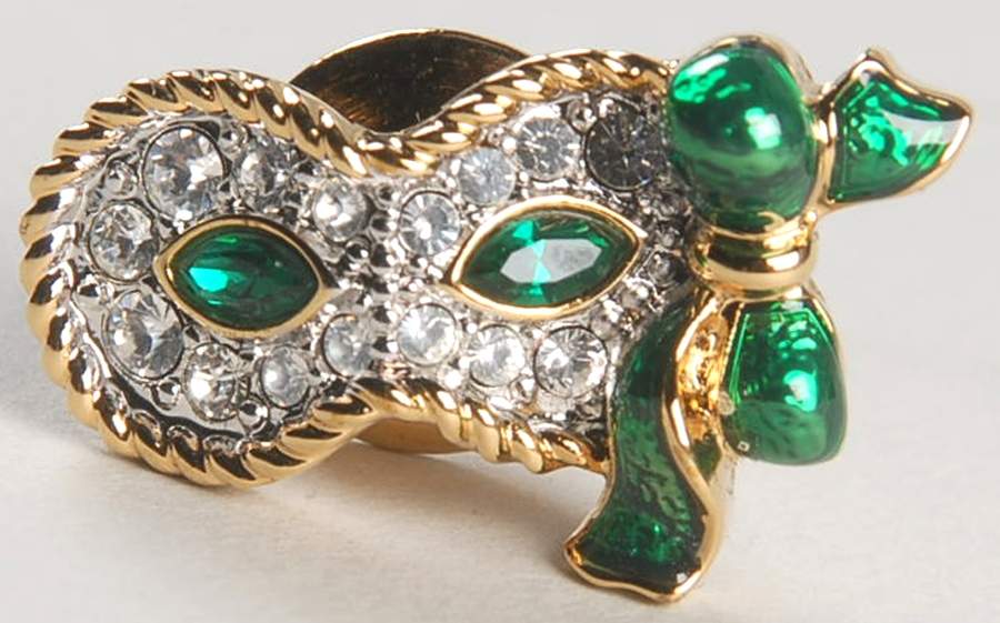 Society Member Jewelry Masquerade Trilogy Mask-Green - Boxed by Swarovski-1