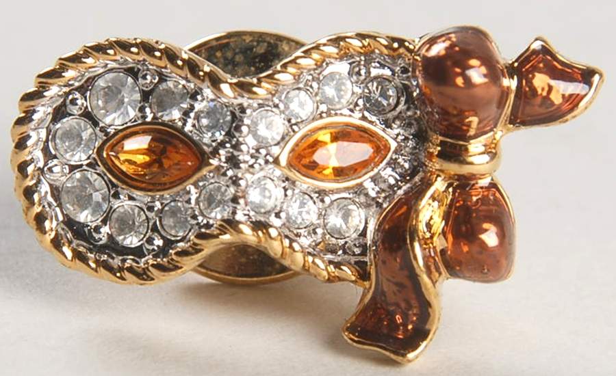 Society Member Jewelry Masquerade Trilogy Mask-Tabac - Boxed by Swarovski-1