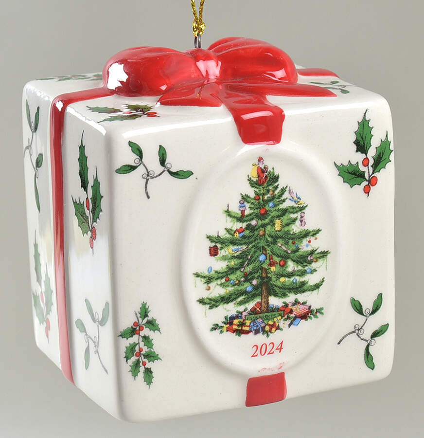 Annual Gift Box-Christmas Tree 2024 Holiday Gift Box - With Box Bx2024 by Spode-1