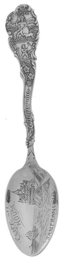 Shepard Souvenir Spoons & Forks California Cliff House San Francisco - No Box by Shepard Mfg Co-1