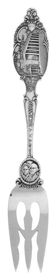 Shepard Souvenir Spoons & Forks Mount Vernon-Eastern Front Of Mansion - No Box by Shepard Mfg Co-1