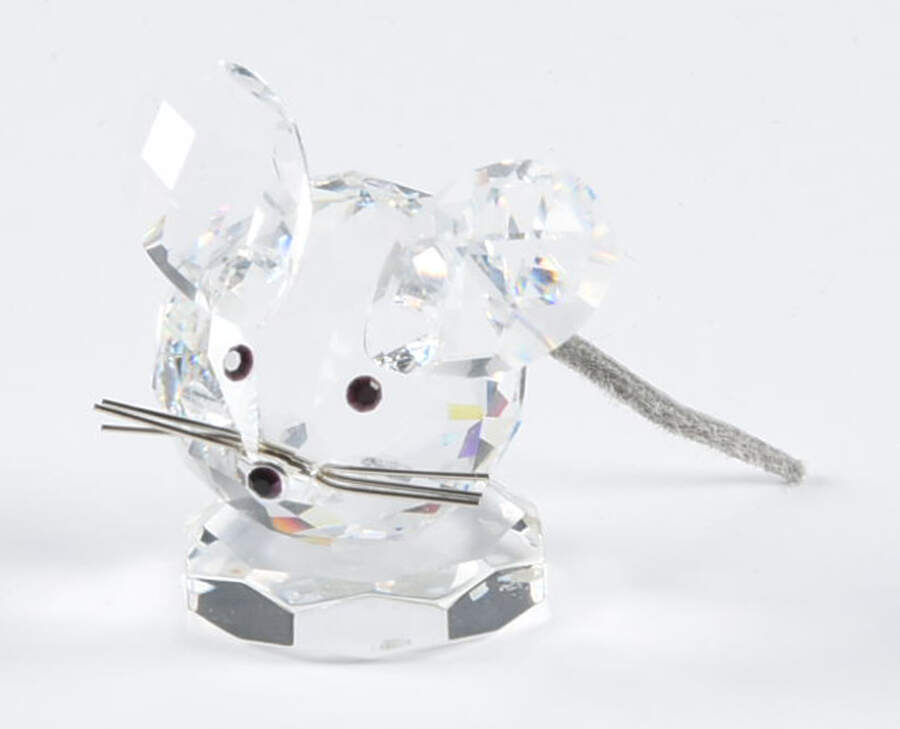 In A Summer Meadow Mouse-Small-Flexible Leather Foil  - No Box by Swarovski-1