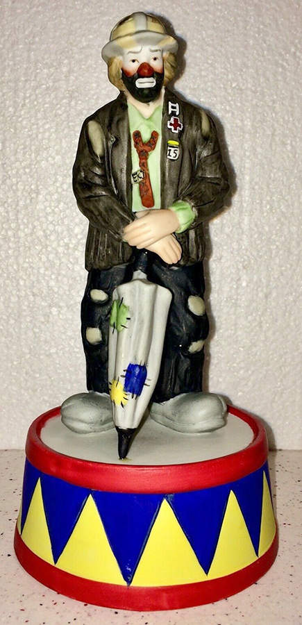 Emmett Kelly Jr  Musical Figurine Raindrops - Boxed by San Francisco Music Box-1