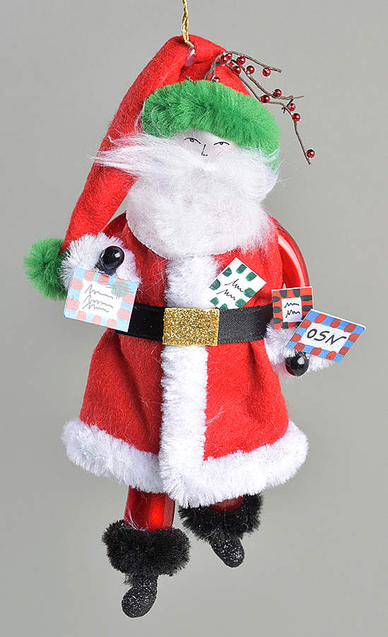 Blown Glass Ornaments Old St Nick - With Box by Soffieria de Carlini-1
