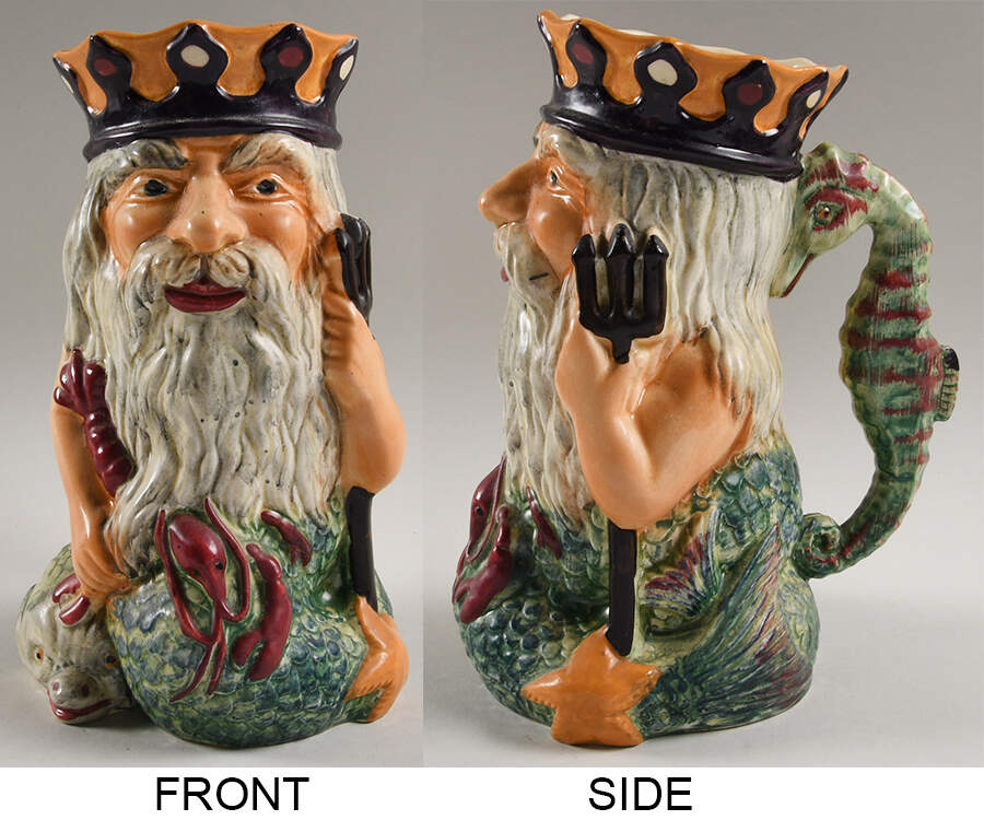 Character Toby Jug Father Neptune-Large - No Box by Shorter & Son-1