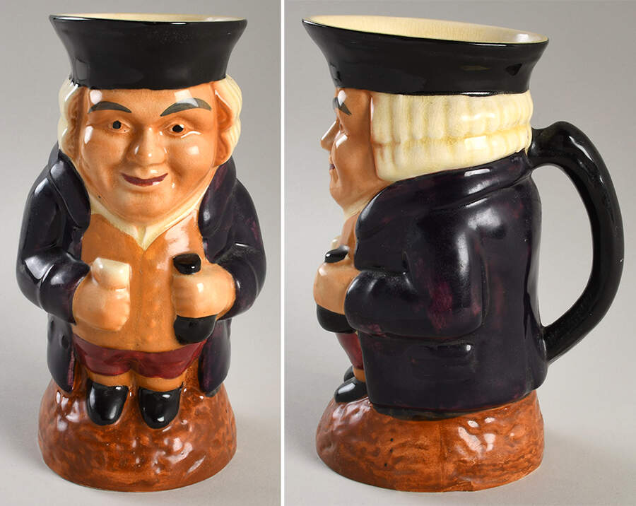 Character Toby Jug Lawyer- Medium - No Box by Shorter & Son-1