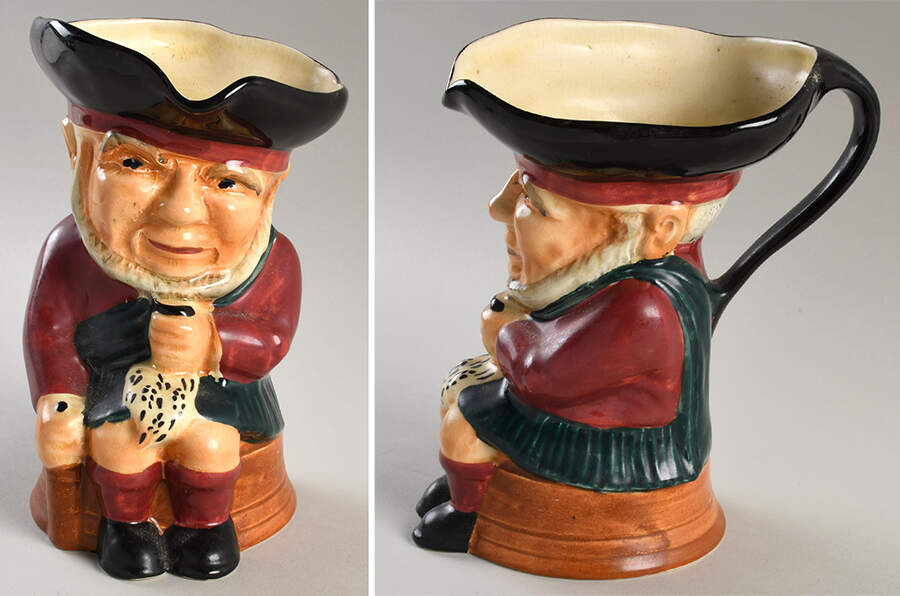 Character Toby Jug Chelsea Scottie-Large Green Skirt - No Box 42 by Shorter & Son-1