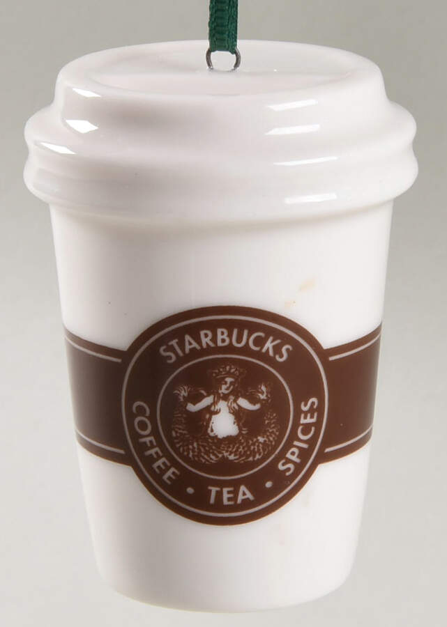 To Go Cup Ornaments White To Go Cup 1971 Logo - No Box by Starbucks Coffee-1