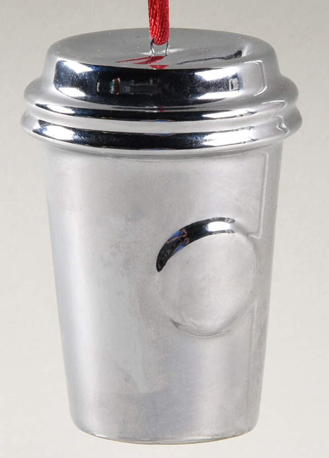 To Go Cup Ornaments Metallic Silver To Go Cup - Boxed by Starbucks Coffee-1
