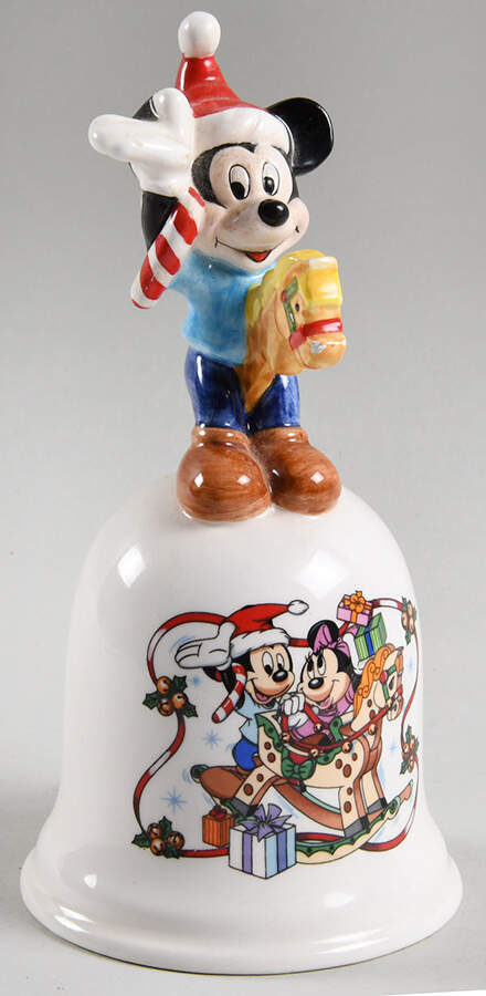 Walt Disney Figural Bells Mickey & Minnie's Rockin Christmas - Boxed by Schmid-1