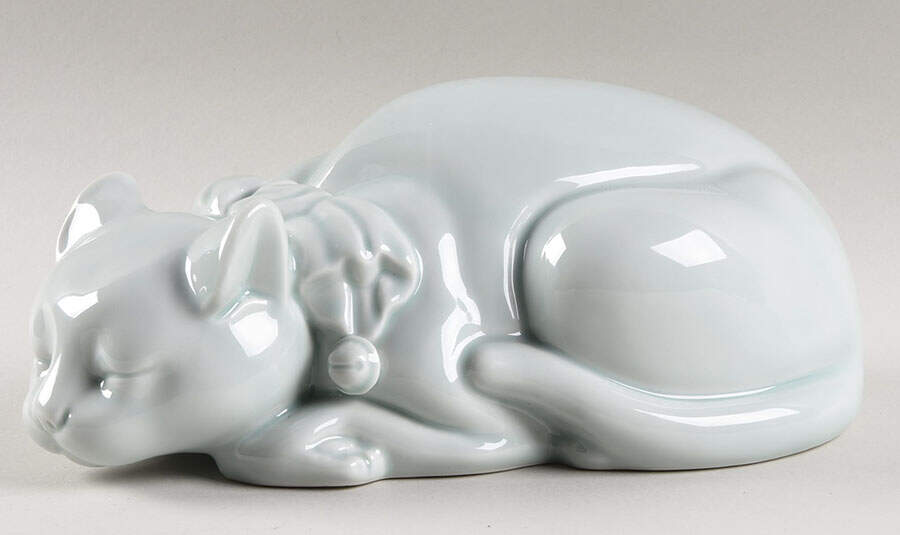 Celadon Sadek Figurines Sleeping Cat - No Box by Sadek-1
