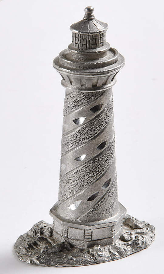 Pewter Lighthouses Cape Hatters - No Box by Spoontiques | Replacements ...