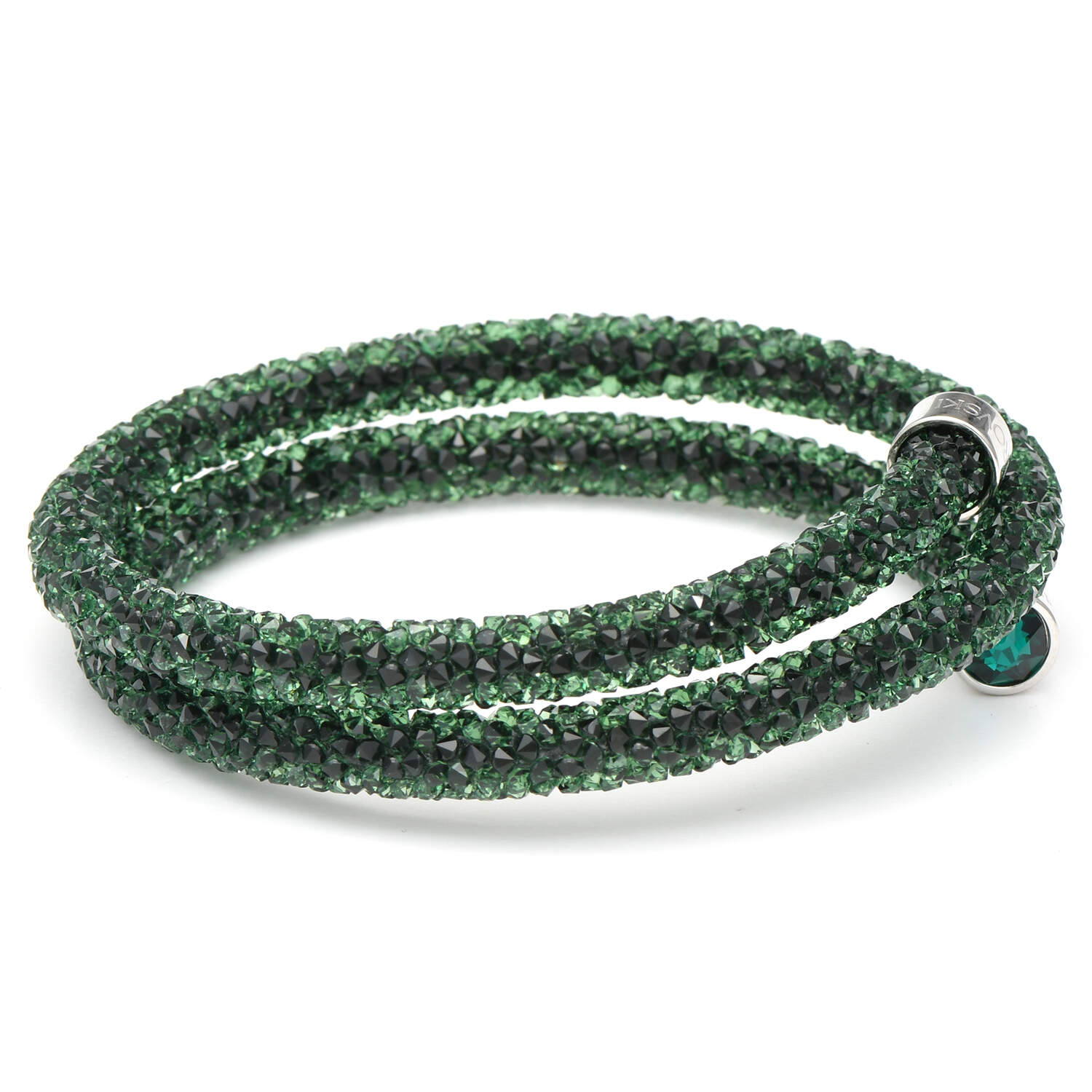 Bracelets Crystaldust Double Bangle - Green - Boxed by Swarovski-3