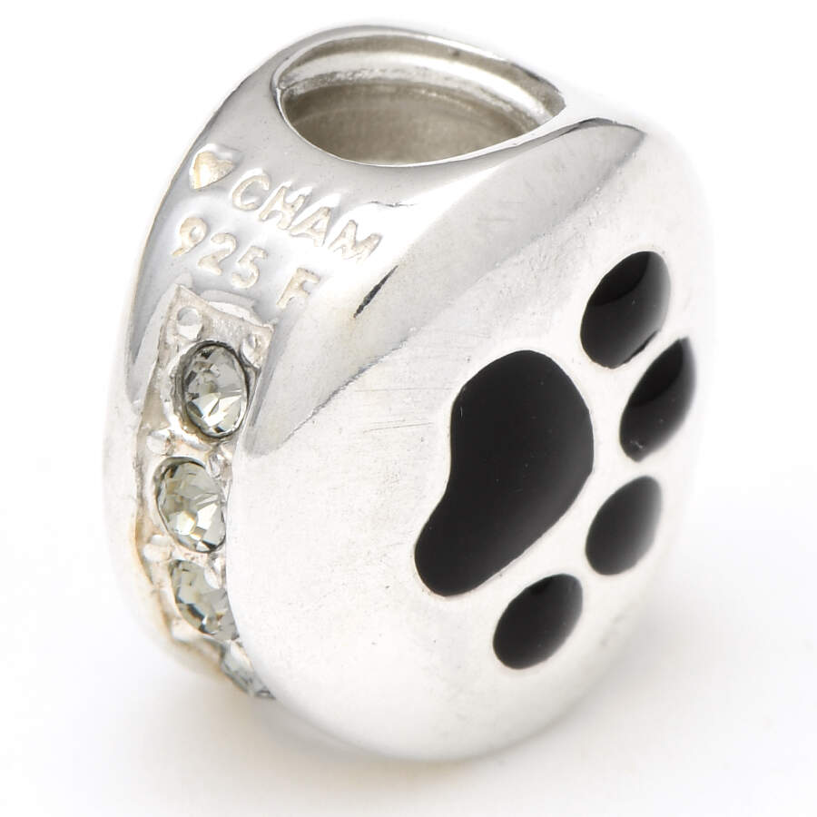 Sterling Chamilia Charms & Beads Paw Bead - No Box by Swarovski-2