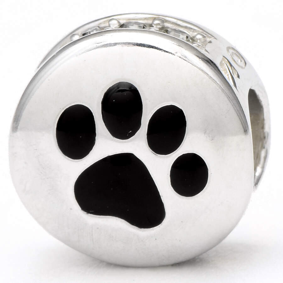 Sterling Chamilia Charms & Beads Paw Bead - No Box by Swarovski-1