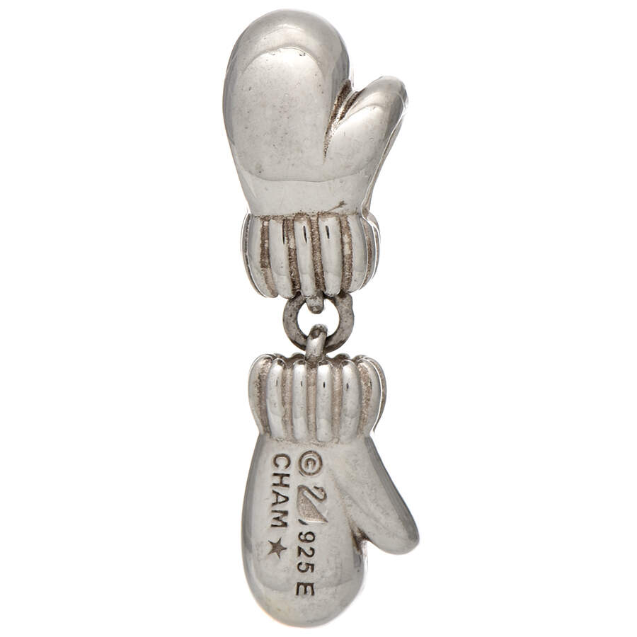 Sterling Chamilia Charms & Beads Winter Mittens Bead Charm - No Box by Swarovski-2