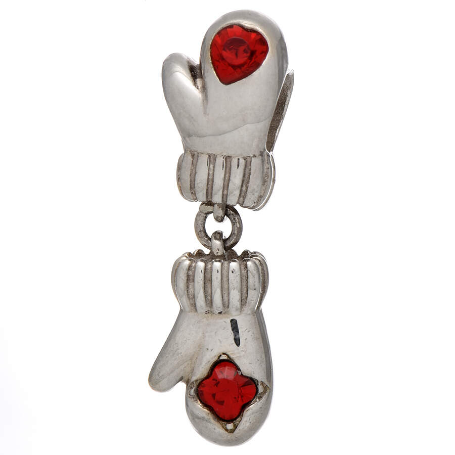 Sterling Chamilia Charms & Beads Winter Mittens Bead Charm - No Box by Swarovski-1