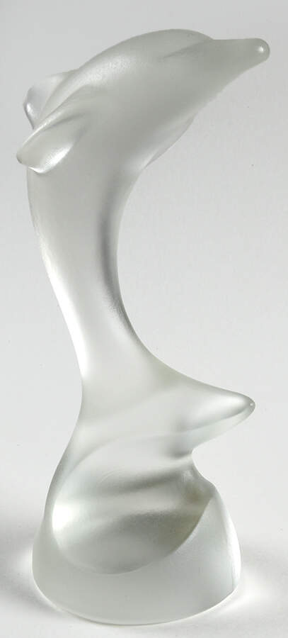 Crystal Figurines Dolphin-Frosted - With Box by Schott-Zwiesel-1