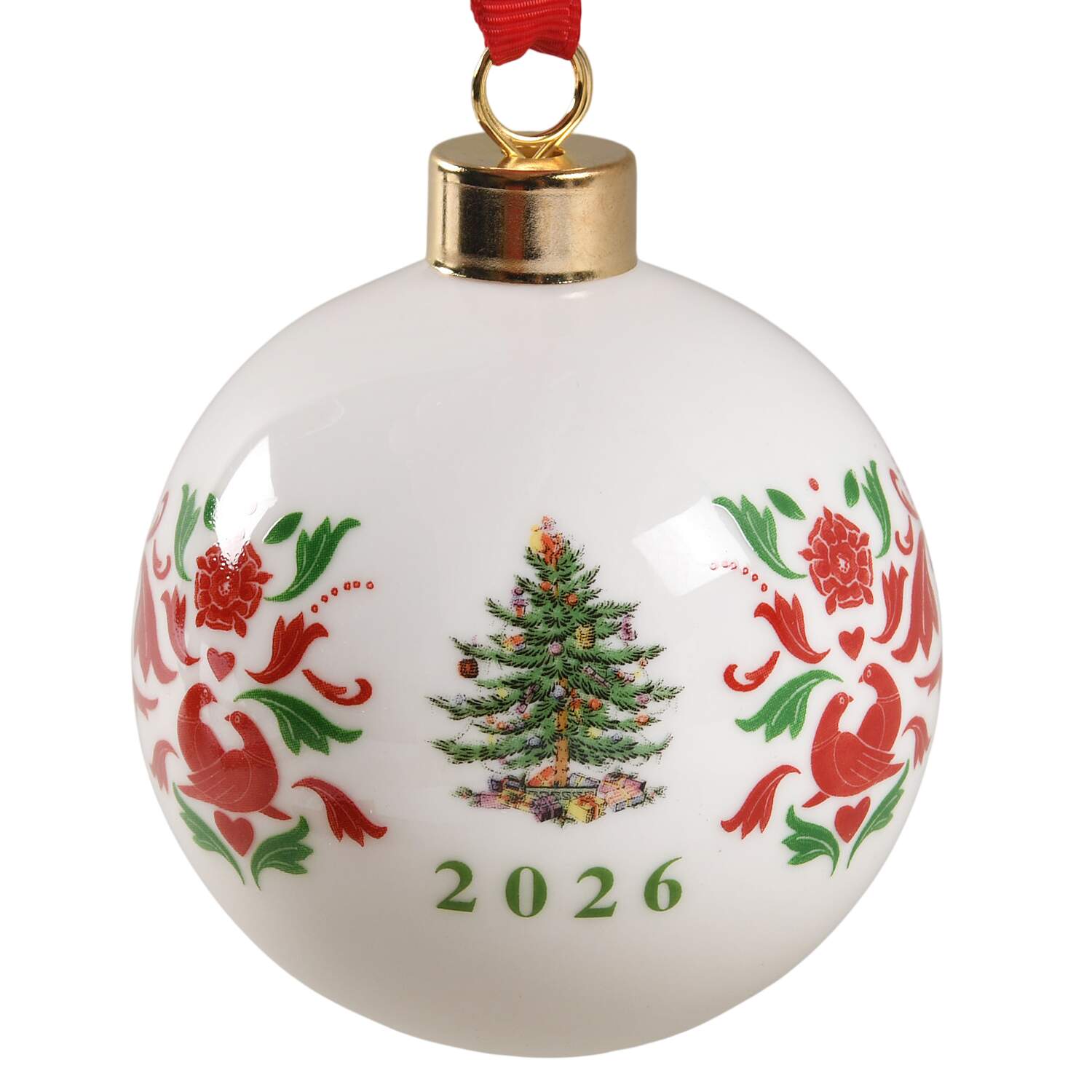 Christmas Tree Annual Bauble 2026 Dated Bauble - Wtih Box Bx2026 by Spode-1