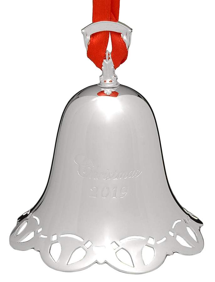 Christmas Bell-Annual 2019 String Of Lights Border - Boxed by Towle Silver-1