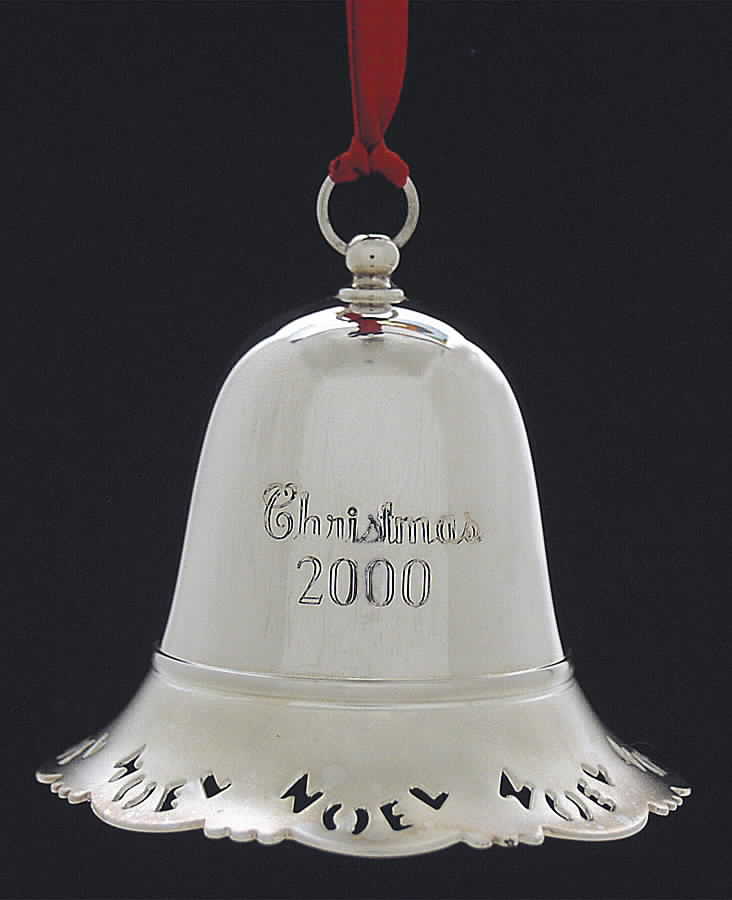 Musical Christmas Bell 2000-Deck The Halls - Boxed by Towle Silver-1