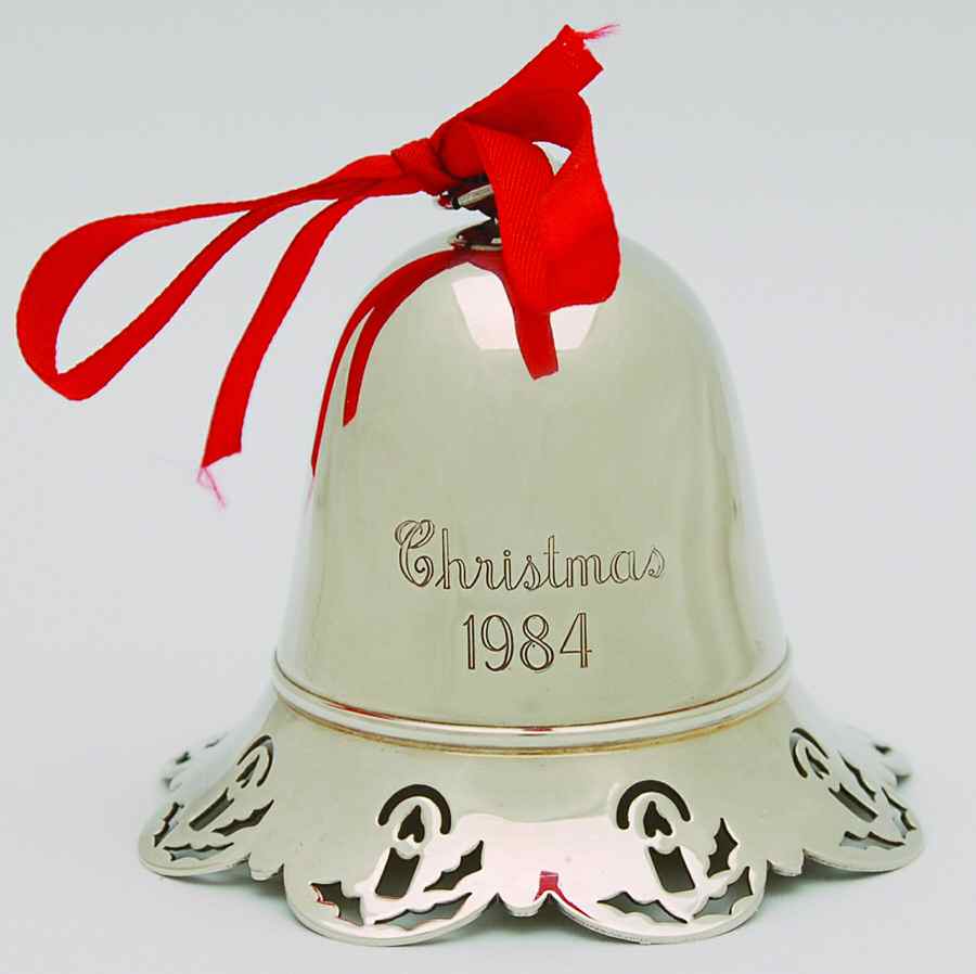 Musical Christmas Bell 1984 - No Box by Towle Silver-1