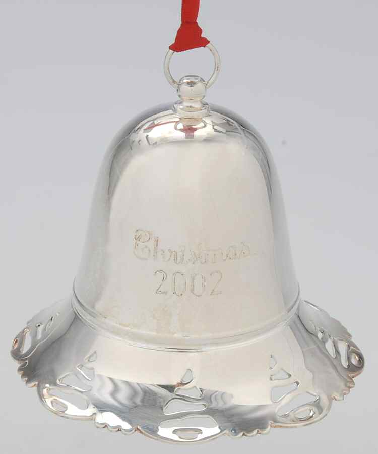 Musical Christmas Bell 2002-Winter Wonderland - No Box by Towle Silver-1