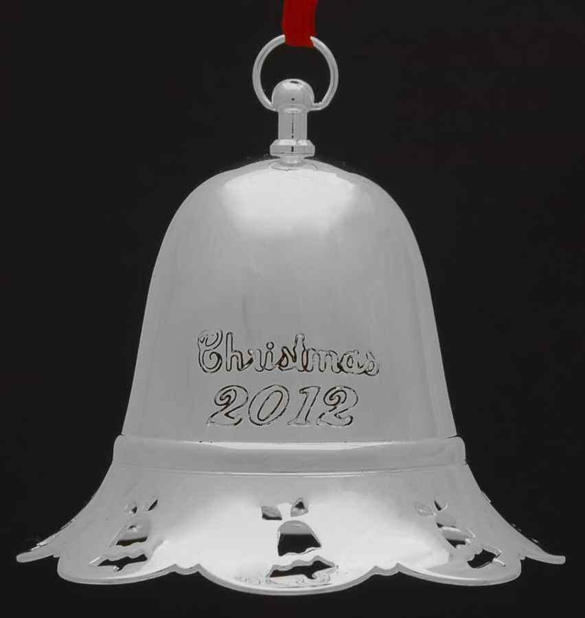 Musical Christmas Bell 2012-Deck The Halls - Boxed by Towle Silver-1