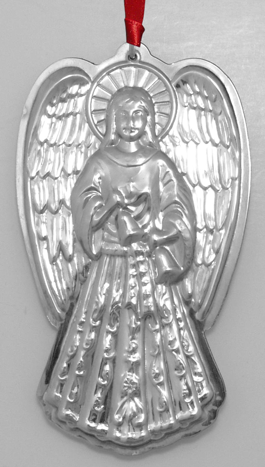 Angel Ornament Angel With Bells - Boxed by Towle Silver-1