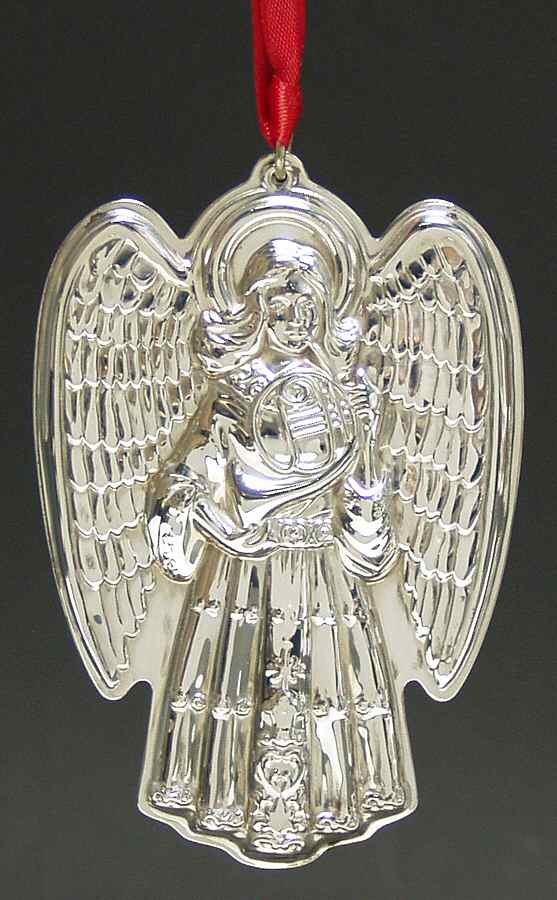 Angel Ornament Angel With French Horn - No Box by Towle Silver-1