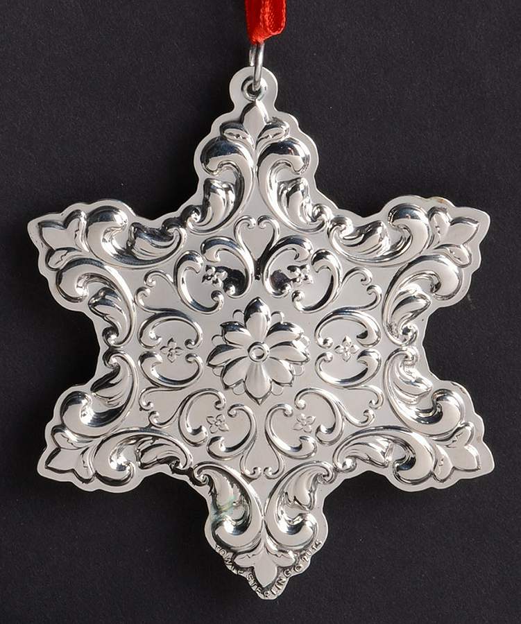 Old Master Snowflake 2015 Snowflake - 3 1/2 Ht - Boxed by Towle Silver-1