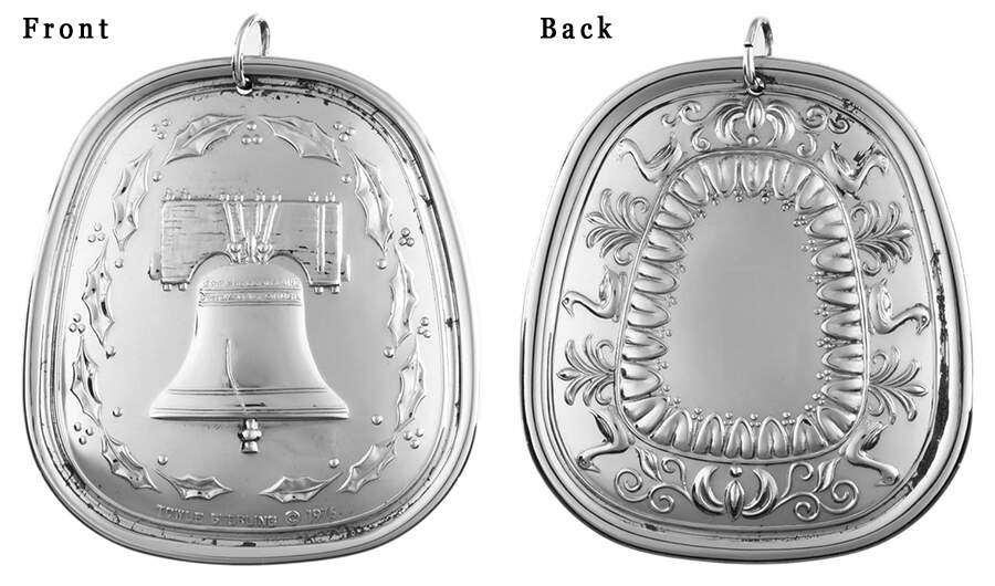 Twelve Days of Christmas-Medallion 6 Geese A Laying - Boxed by Towle Silver-1