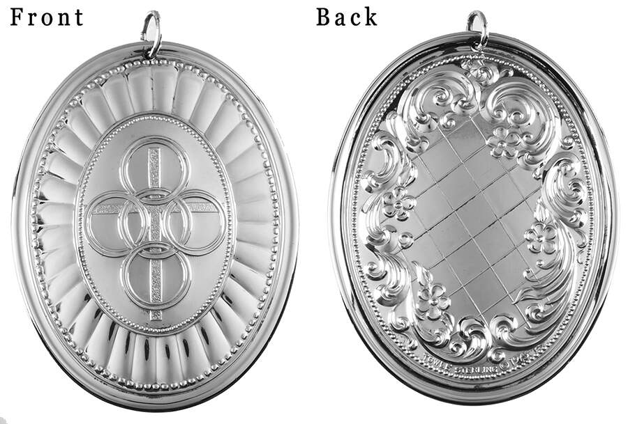 Twelve Days of Christmas-Medallion 5 Gold Rings - Boxed by Towle Silver-1