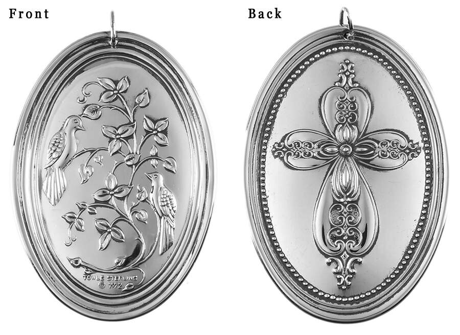 Twelve Days of Christmas-Medallion 2 Turtledoves - No Box by Towle Silver-1