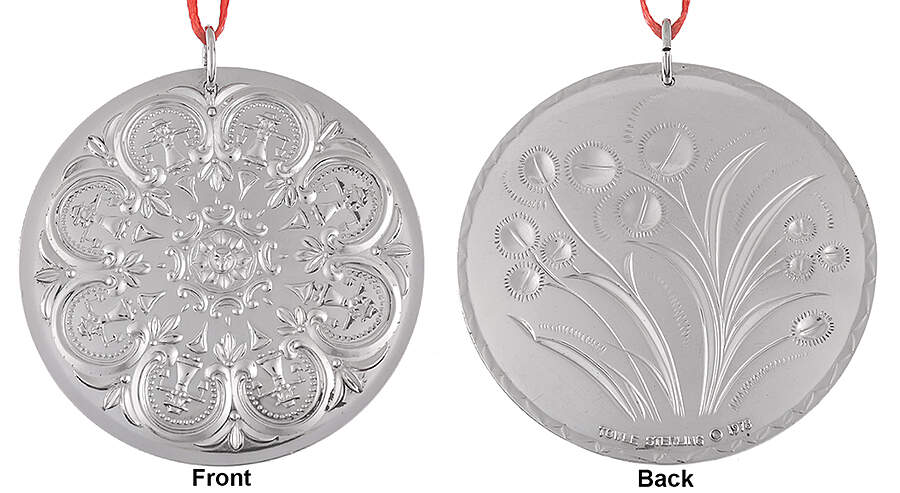 Twelve Days of Christmas-Medallion 8 Maids A Milking - Boxed by Towle Silver-1