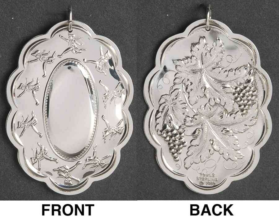 Twelve Days of Christmas-Medallion 10 Lords A Leaping - No Box by Towle Silver-1