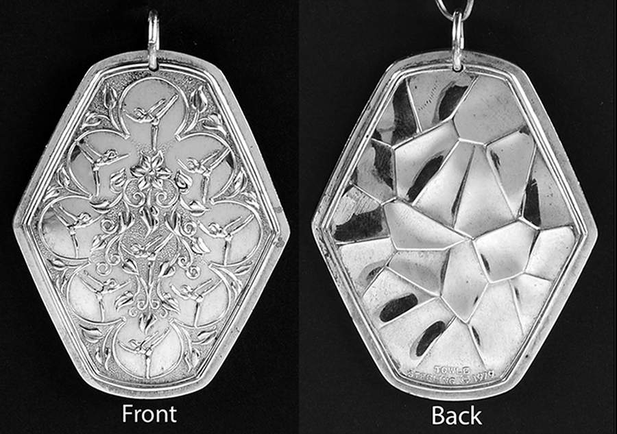 Twelve Days of Christmas-Medallion 9 Ladies Dancing - Boxed by Towle Silver-1