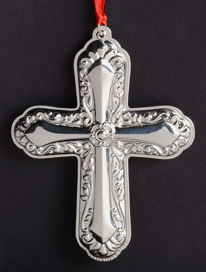 Christmas Cross 2015 Cross - 4 1/2 Ht - No Box by Towle Silver-1