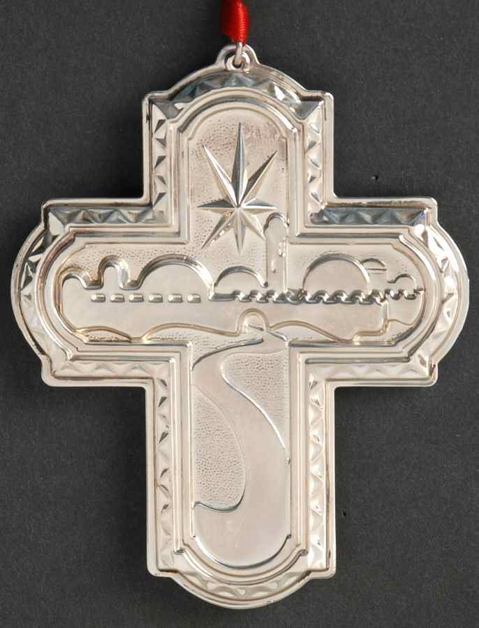 Christmas Cross 1995 Cross - Boxed by Towle Silver-1