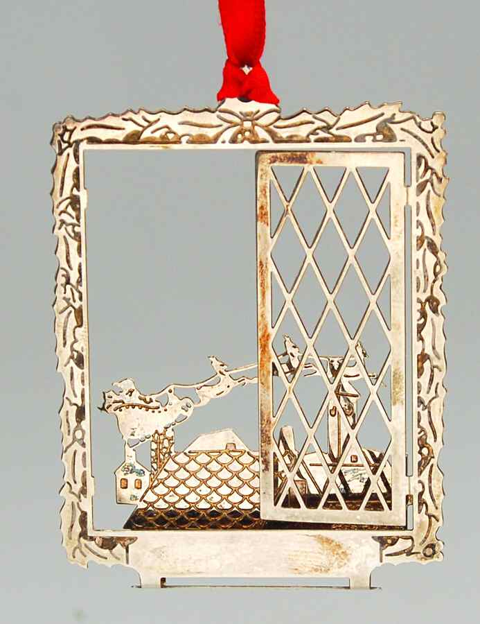 Twas the Night Before Christmas Chimney - Boxed by Towle Silver-1