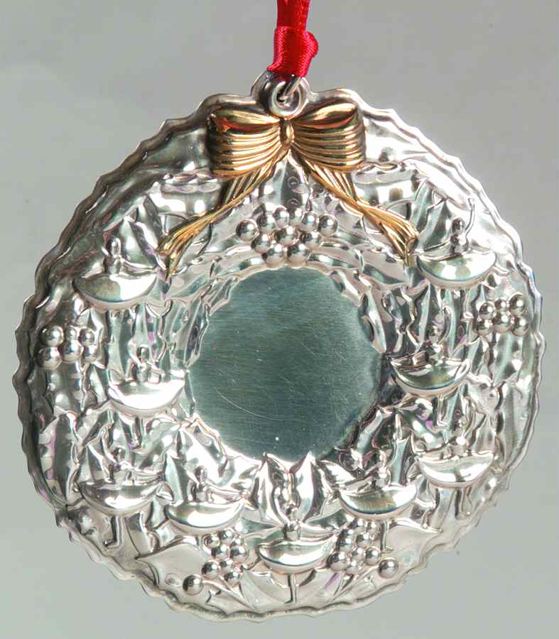 Twelve Days of Christmas Wreaths 9 Ladies Dancing - Boxed by Towle Silver-1