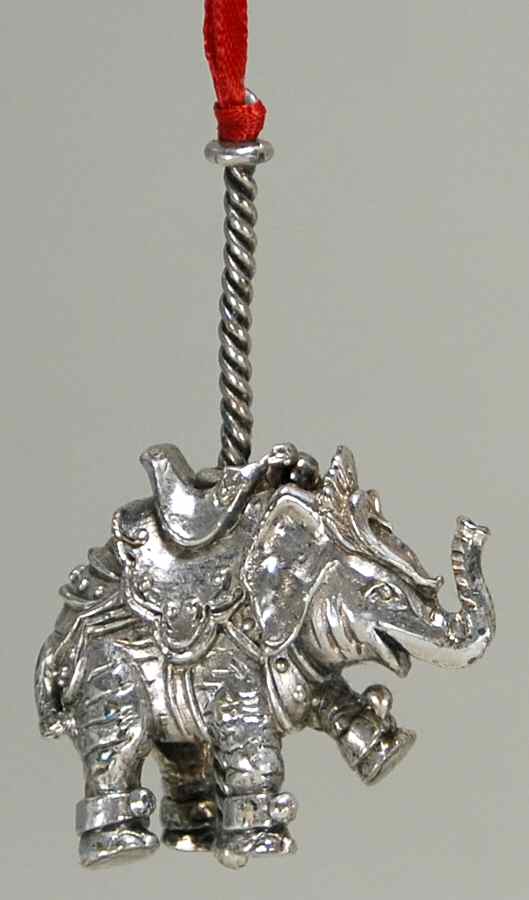 Carousel Ornaments Elephant - No Box by Towle Silver-1